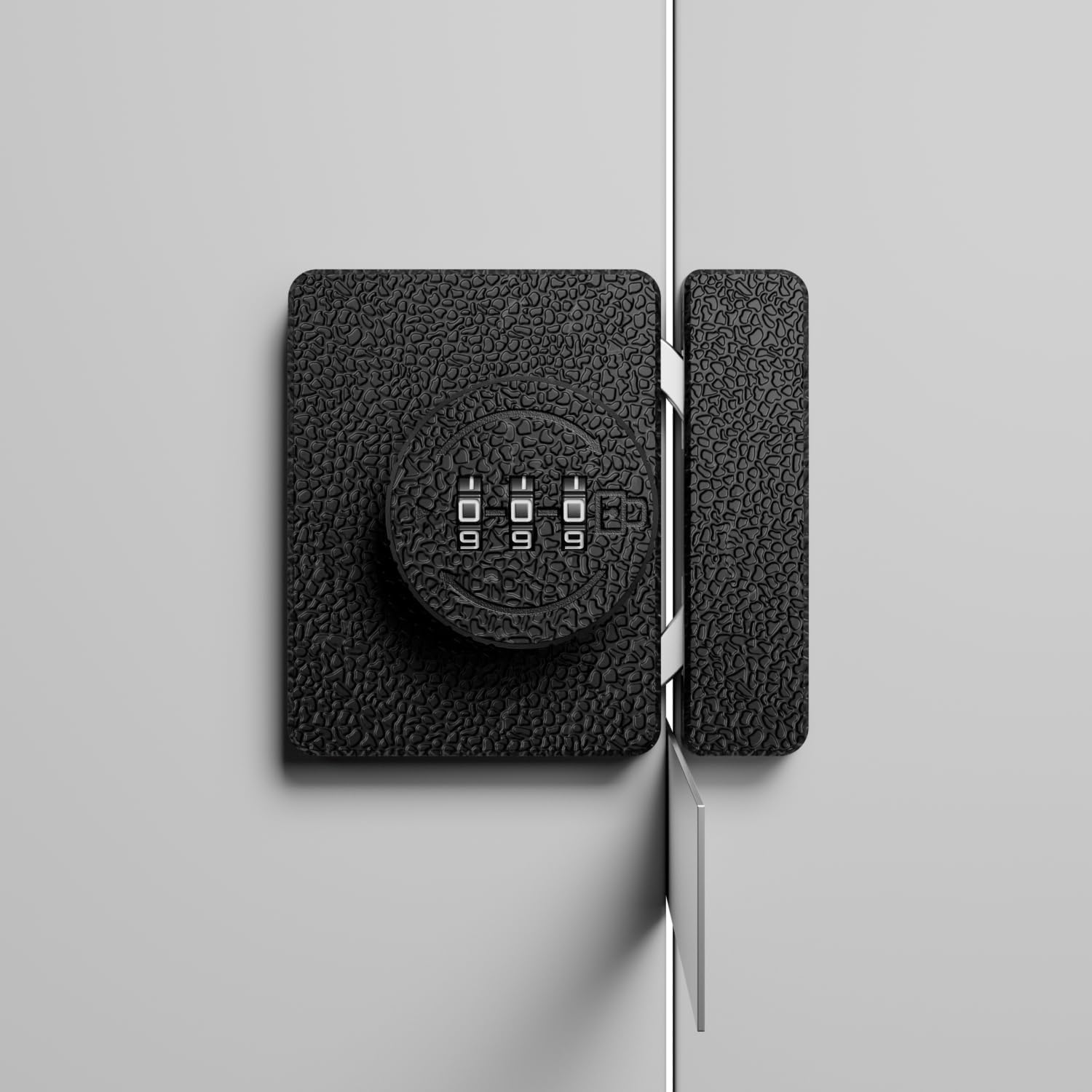 Azonee Keyless Cabinet Lock for Swinging/Sliding Door Drawer Cupboard Locker Closet Wooden Box Hook-Locking 3-Digit Combination (Black, 180 Degree)
