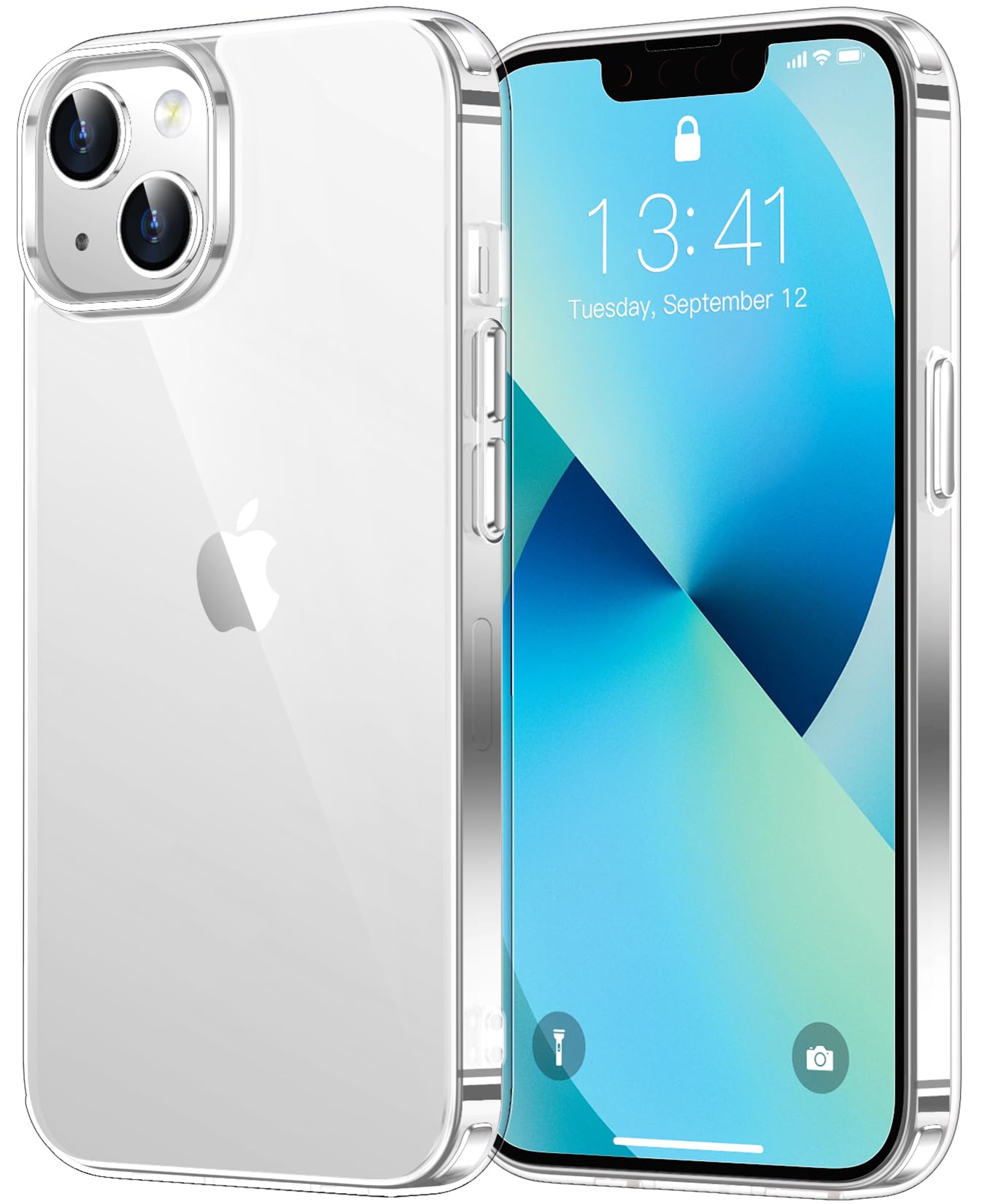 SPIDERCASE Deigned for iPhone 13 Case/iPhone 14 Case,[Not Yellowing] [Military Grade Protection] Slim Shockproof Cell Phon...