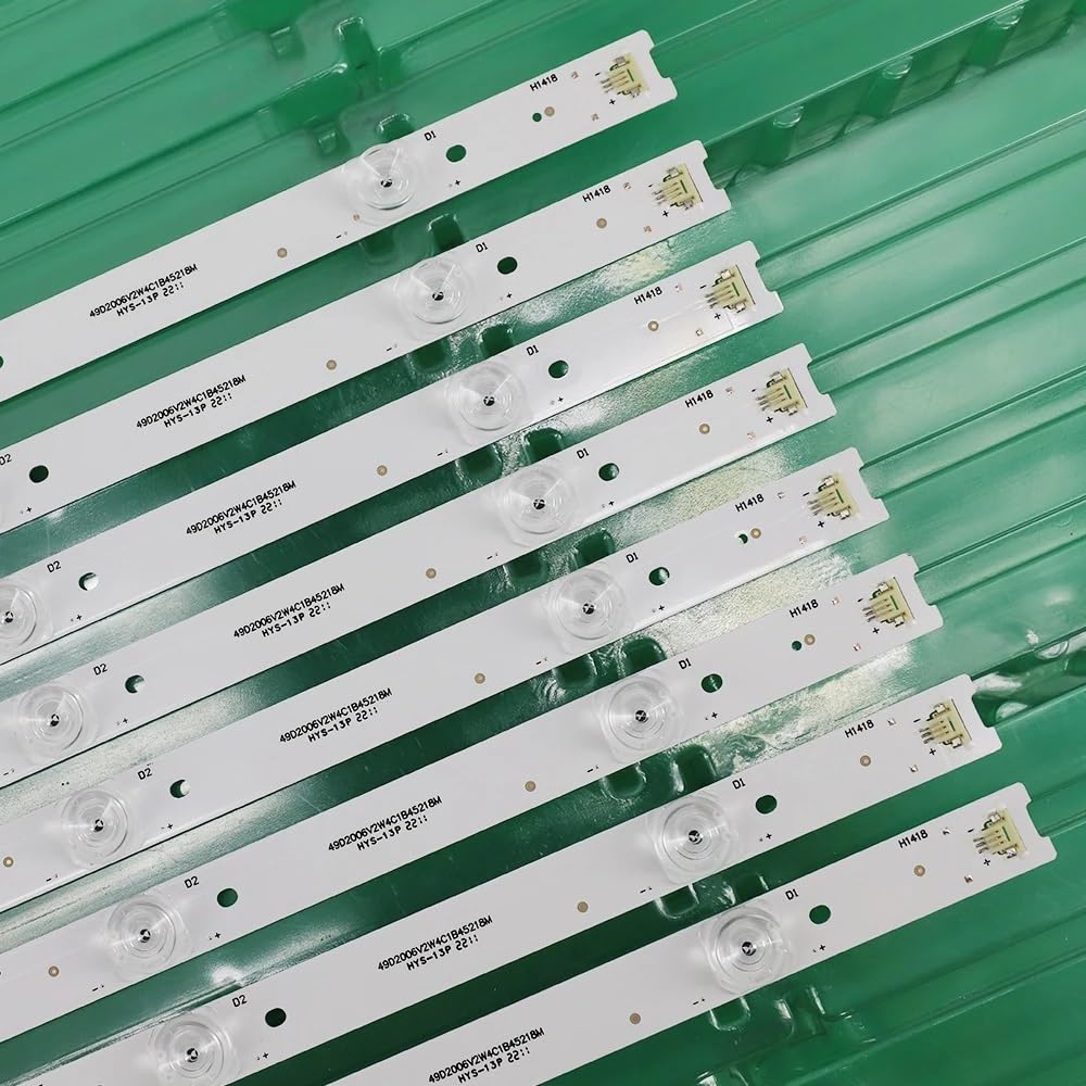 Striscia di retroilluminazione a LED 4 Lampada Compatibile for TV TCL 49'' 49P3 49P3C 49P3F 4C-LB4904-HR06J 49HR330M04A2 V3 D49A620U GIC49LB29_3030F2.1_V0.1