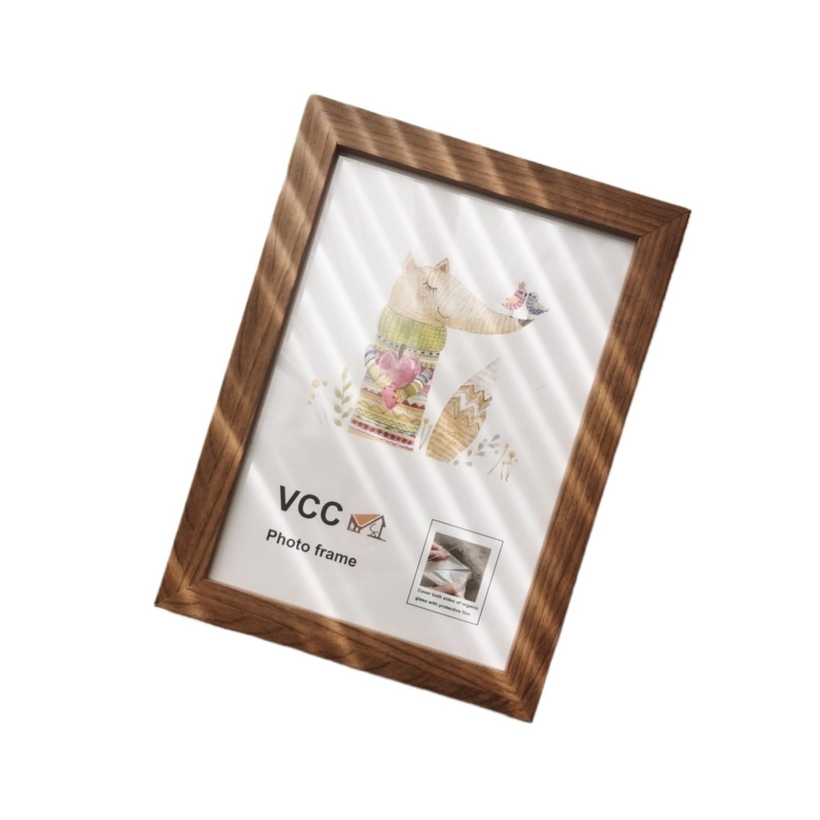 Picture Frames Wood Picture Frame 10X15/15X20/20X25cm Living Decor A4 Honors Certificate Document Photo for Wall Hanging Desktop(Teak color,A4 21X30cm)