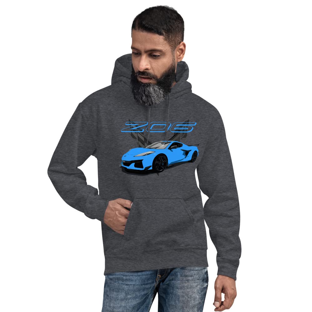 Rapid Blue 2023 C8 Z06 właściciel samochodu sportowego męska bluza z kapturem