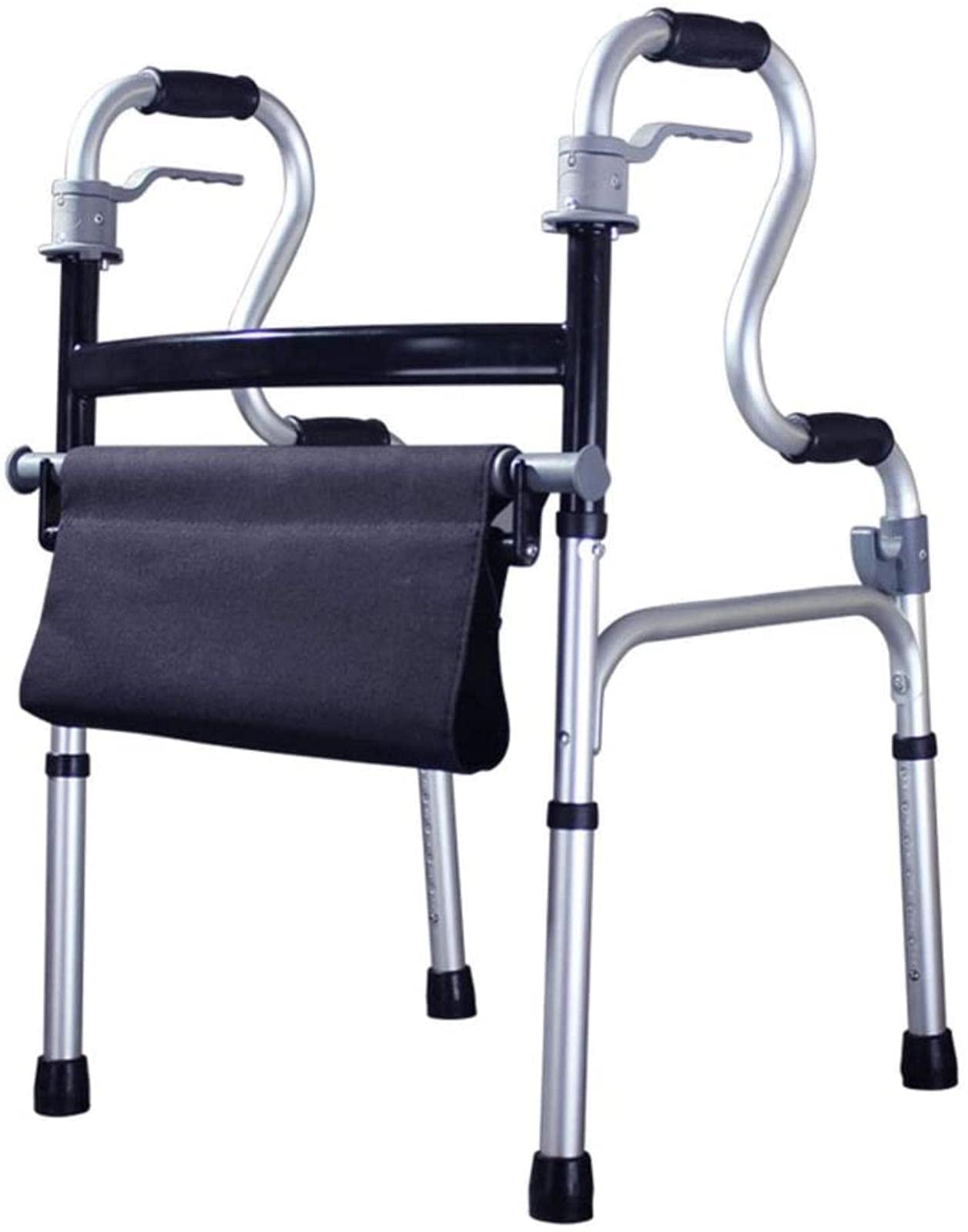 Rollator Walker Rama do chodzenia Standardowy chodzik Rollator Chodzik dla osób starszych, regulowana wysokość, składany, z siedziskiem gotowym do odpoczynku Tęsknota za Comfortable anniversary