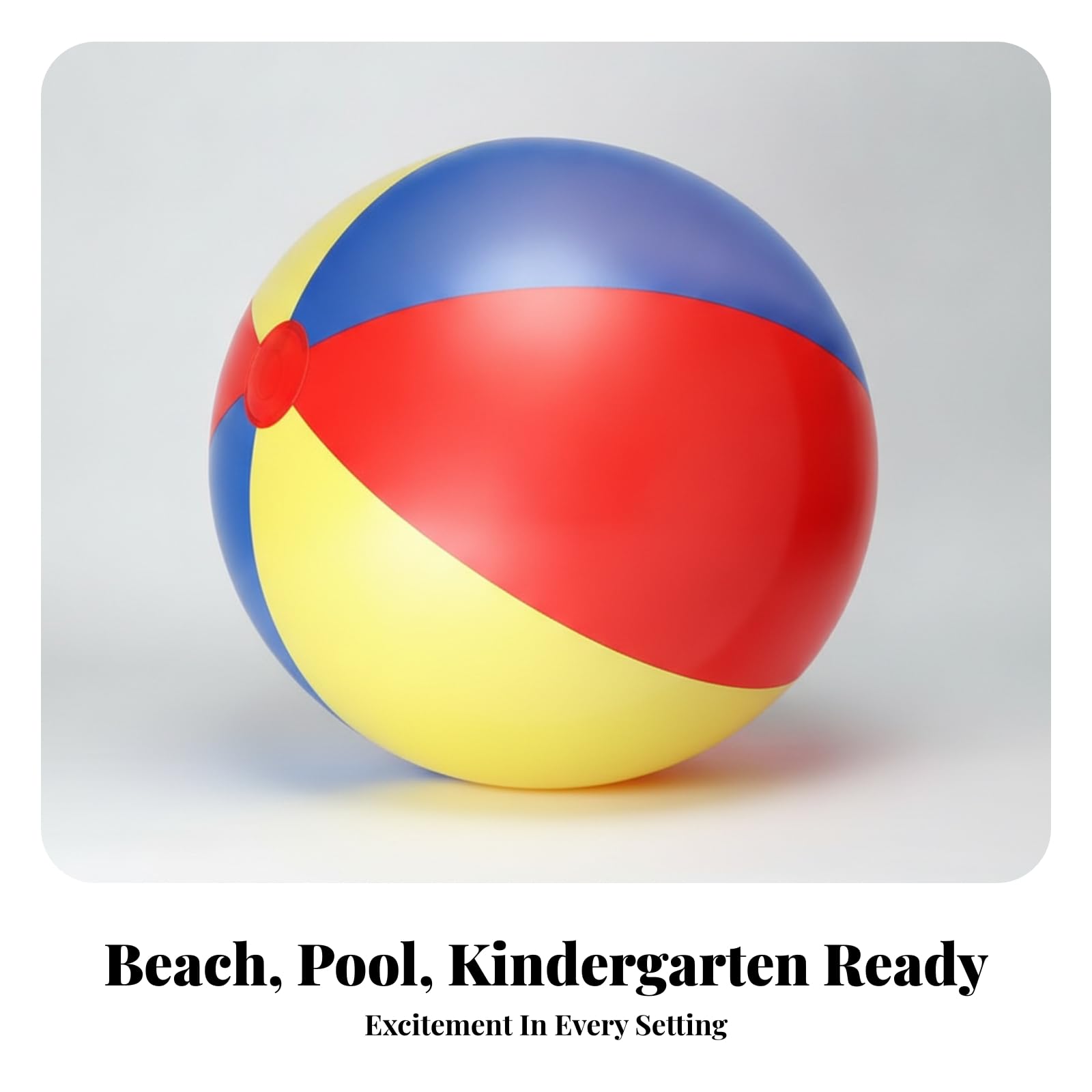 Palla da Spiaggia Gonfiabile a Pannelli Palla da Spiaggia Galleggiante Gioco Estivo per Bambini, All'aperto