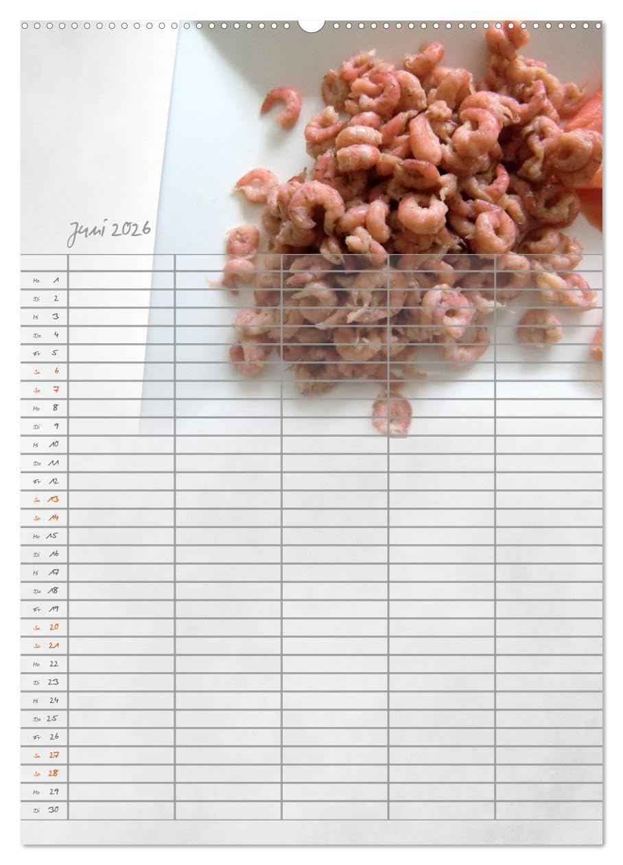 Familienplaner für die Küche. (hochwertiger Premium Wandkalender 2026 DIN A2 hoch), Kunstdruck in Hochglanz: Obst, Gemüse, Gewürze und mehr. (CALVENDO Lifestyle)