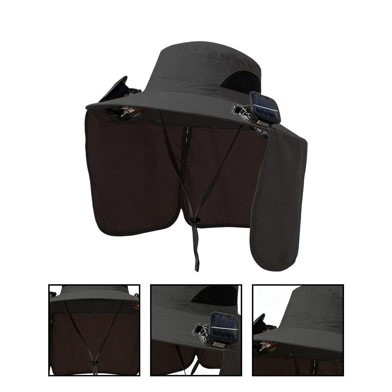 Générique Casquette avec Ventilateurs Couvre-Chef à Larges Bords