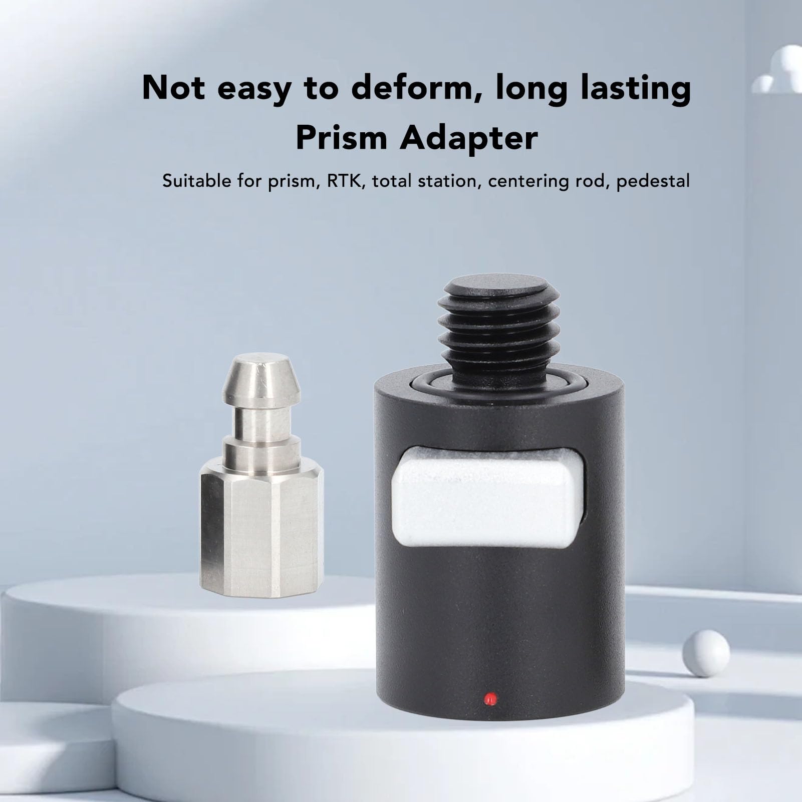 Luocute Adapter do Stalówki QRA02, Gwint 5/8 Cala X 11 | Adapter do szybkozłączki GPS z aluminiowej stali stopowej 40 mm do prętów pryzmatycznych, łączniki podstawy stacji RTK