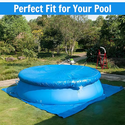 Cubierta para piscina inflable redonda de 10 ft miniatura 5