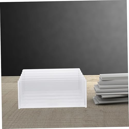 Miniatura 4 de NUOBESTY Estante de almacenamiento de libros, organizador de escritorio de archivos, organizador de documentos de escritorio, soporte para