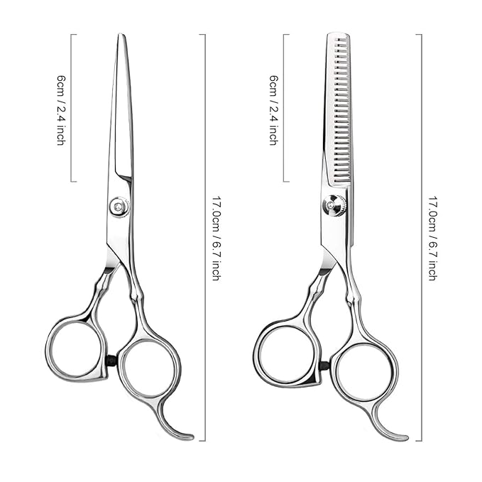 Hair Cutting Scissors Kit: Professional Salon Shears for Home Haircuts