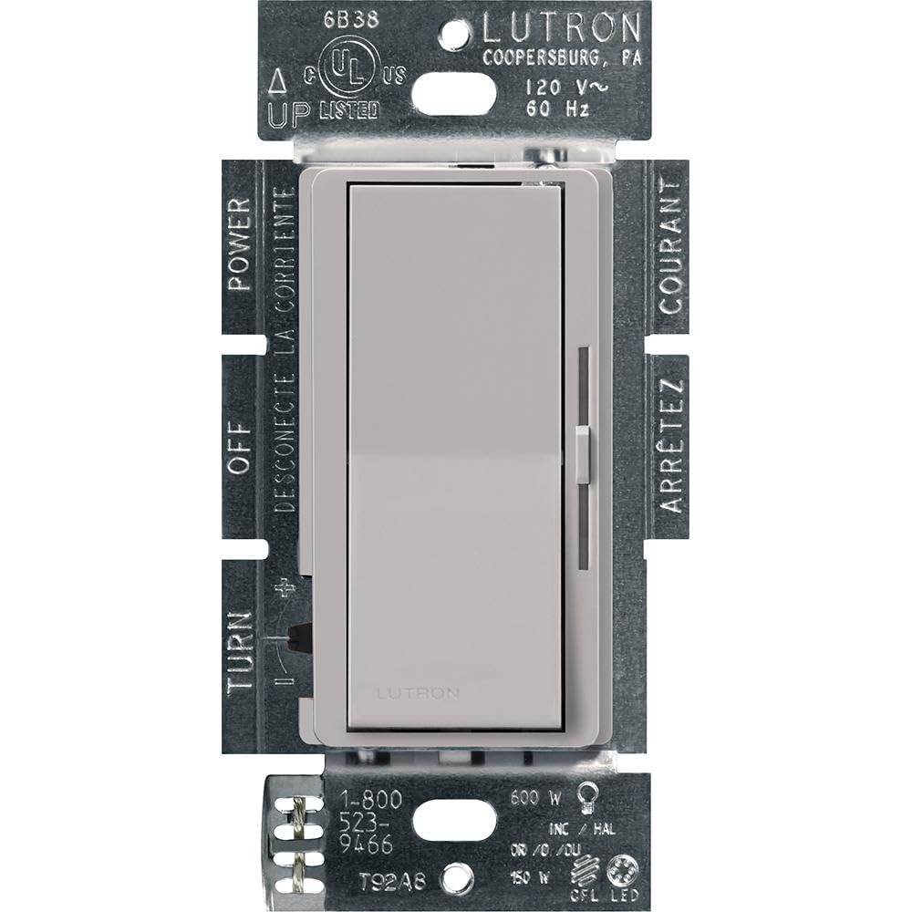 Lutron Diva LED+ Dimmer Switch, Paddle Dimmer, Single Pole/3-way