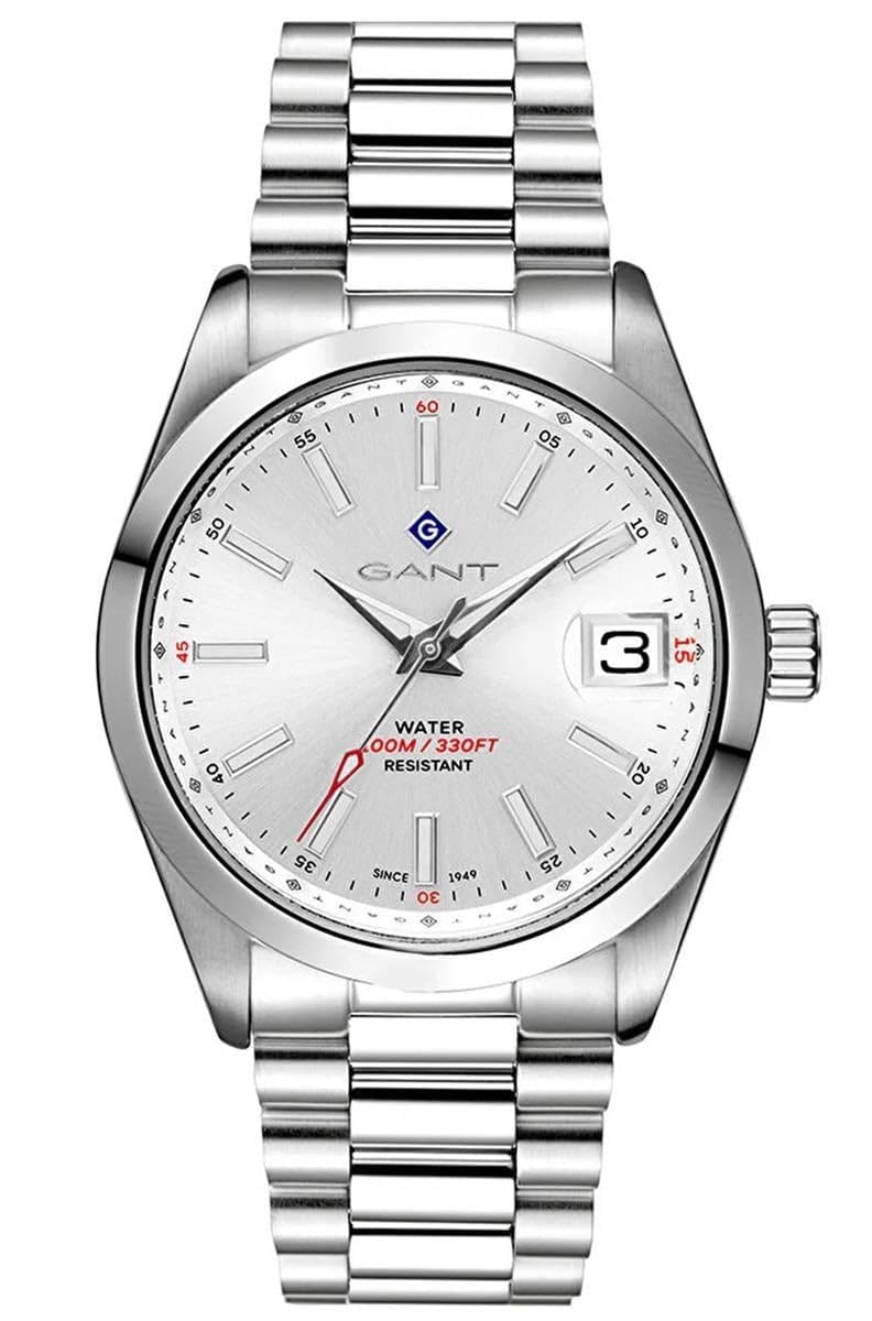 ERKEK KOL SAATİ, ÇELİK KASA, GÜMÜŞ KADRAN, ÇELİK KORDON, QUARTZ, 42MM, 10 ATM SUYA DAYANIKLI, G161021