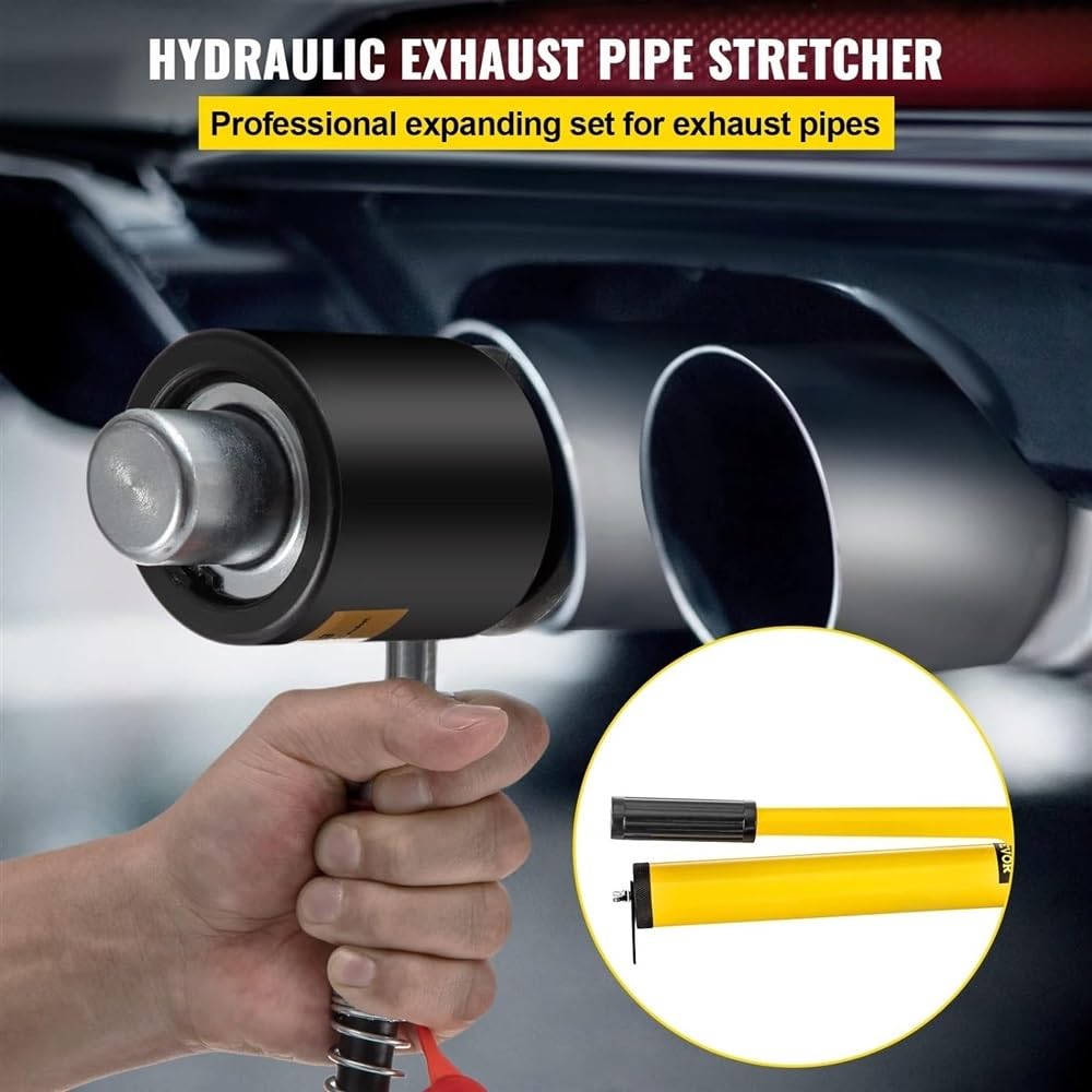 Kit espansore Idraulico per Tubi di Scarico da 1-5/8 a 4-1/4 Pollici, Set di Utensili per l'espansione di Tubi di marmitta per autoveicoli manuali da 10 tonnellate