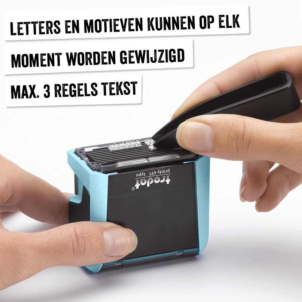 Carimbo Automático Personalizado Trodat 4911 P4 Cor Da Tinta Preto Cor Do Exterior Azul  Jm