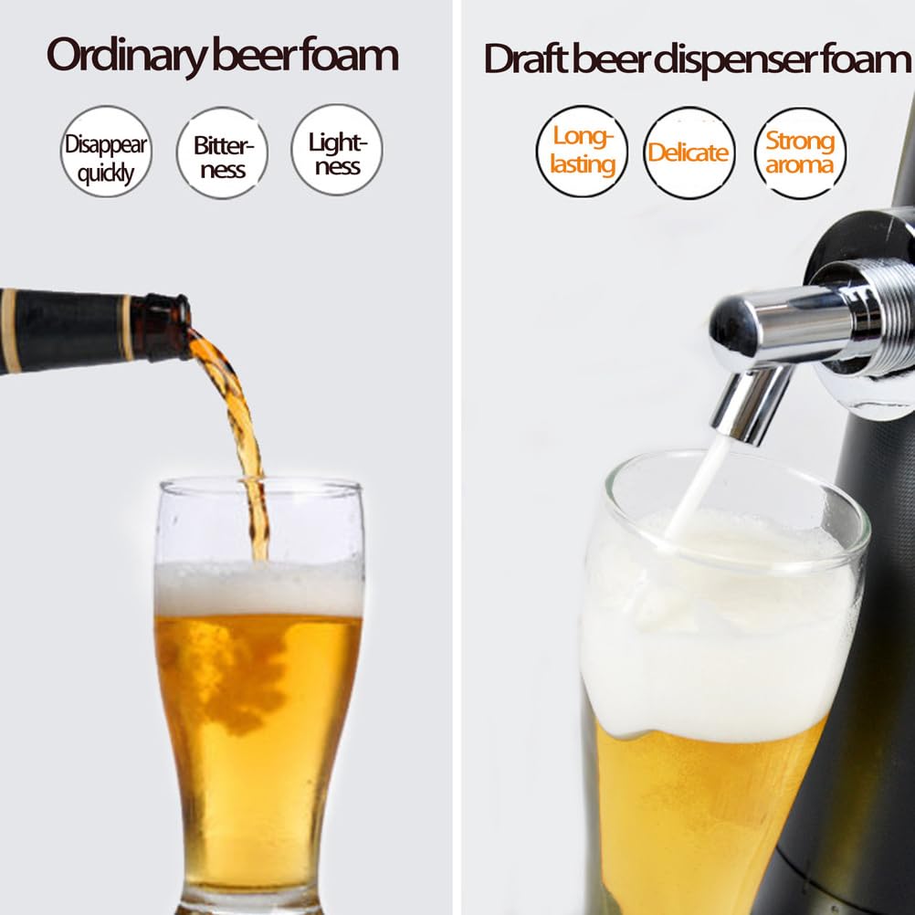 Dispensador de Cerveza para casa, dispensador Grifo Cerveza de latas, para Bares de Cerveza, reuniones Familiares,Negro