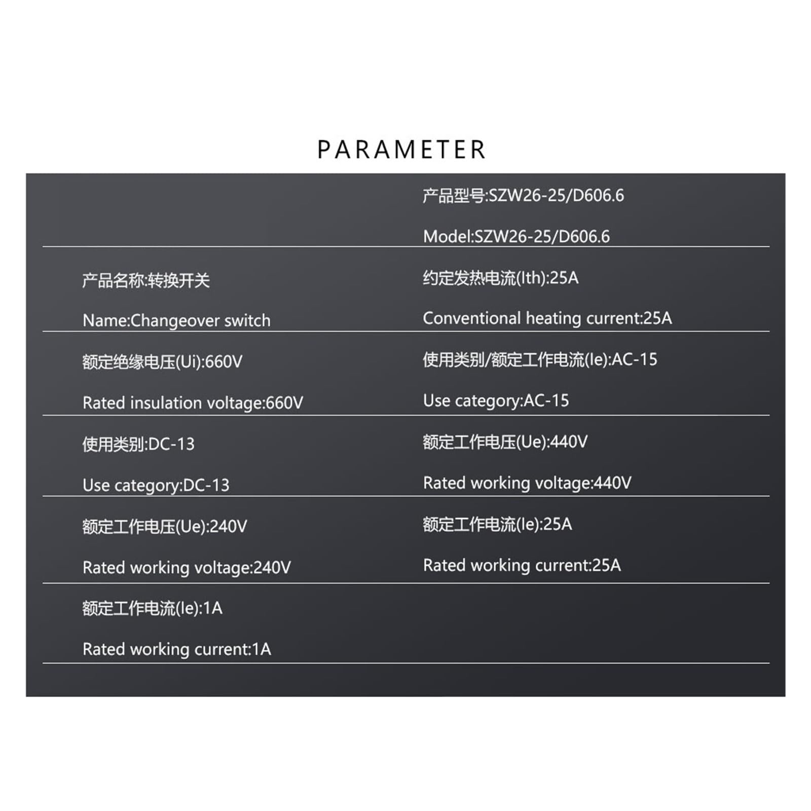 SZW26/LW26-25 3 Posizioni 6 Fasi 24 Terminali A Vite 660V 25A 48x48Mm Selettore da Pannello Commutatore Rotativo Commutatore a Camma