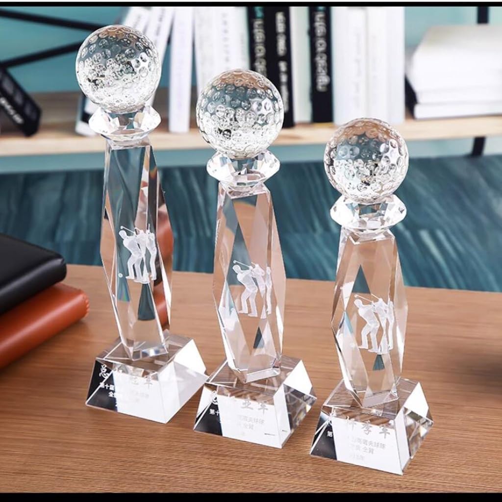 Trofeos, medallas y premios Trofeo Cristalino del Evento De Golf Trofeos del Torneo De Golf Deportivo Golf Puntuación Bruta Puntuación Neta Premio Hoyo En Uno Trofeos Letras del Premio del Concurso (