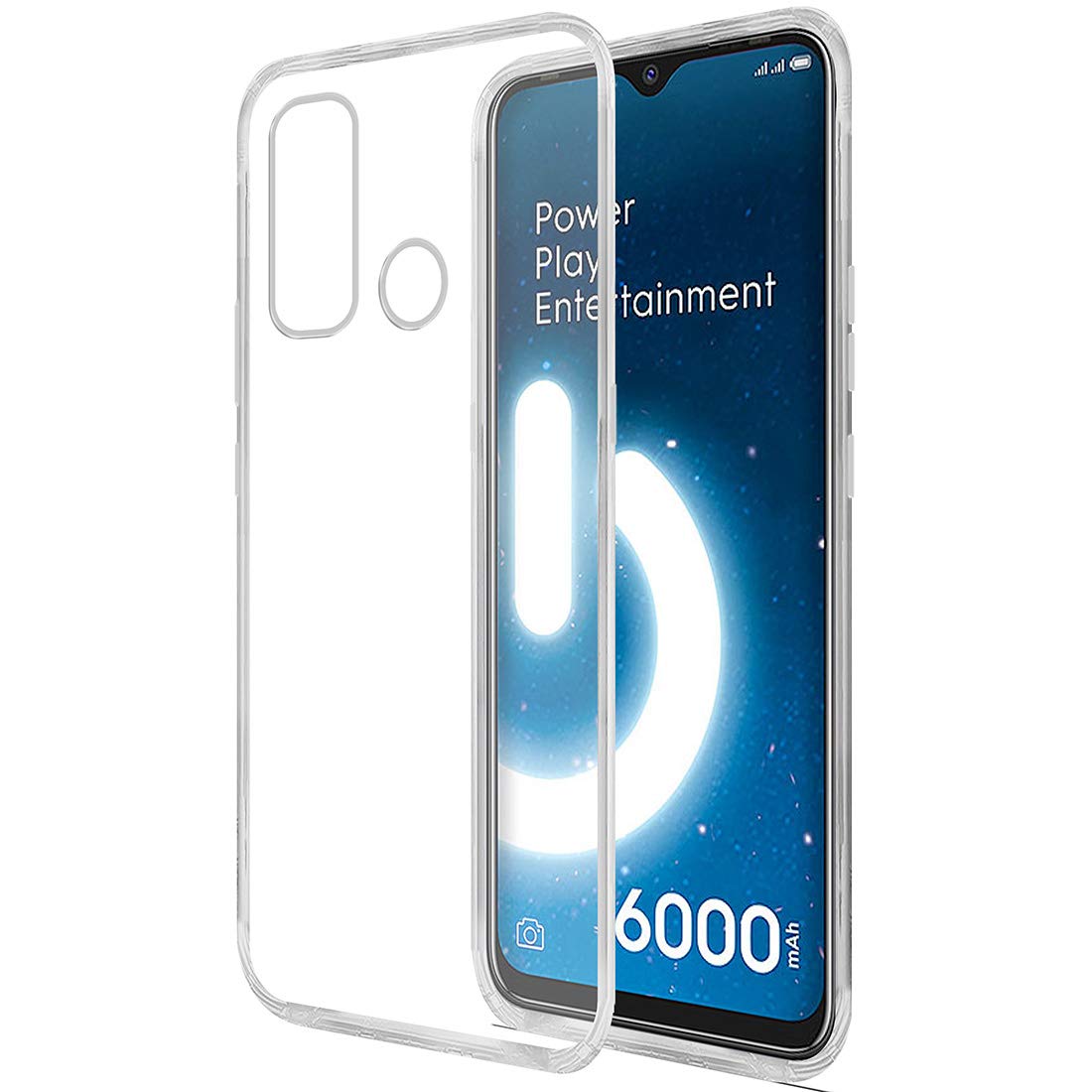 Amazon Brand - Solimo Mobile Cover for Tecno Spark Power 2 (Soft & Shockproof Back Case with inbuilt Cushioned Edges), Transparent (B08FDBS2S9) Amazon Price History, Amazon Price Tracker