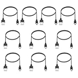 Smays Mini USB Cable 3ft 10-Pack Bulk&comma; Mini-B Charger Cord Black