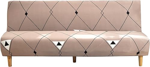 Vista 176 de Funda estampada para futón, fundas elásticas para sofá cama, tamaño matrimonial, individual, queen, sin brazos, fundas protectoras con parte Youmeng