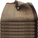 Filet Protection Solaire Filet D'Ombrage,80% UV Tissu D'Ombrage, Toile d'ombrage de Serres Coupe Ventpour La Couverture VéGéTale/Serre/Pet House/Jardin/Pergola/Patio Lawn (Brun, 4×5m)