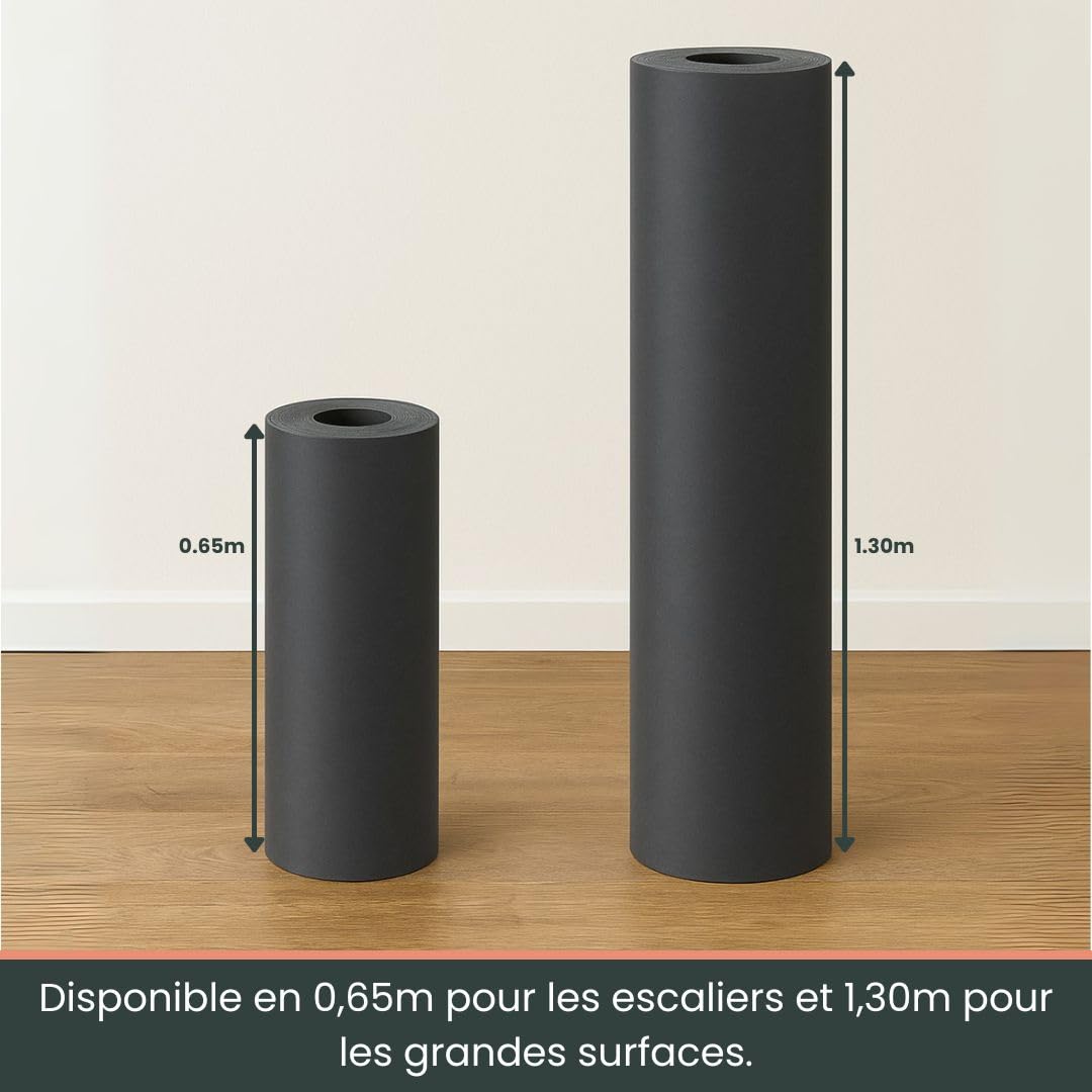 Bache Protection Peinture 300 g/m² gris/gris, Rouleau Protection Sol 35 m², Revêtement De Sol Chantier, Alternative Polyane Rouleau Pour Rénovation Intérieure