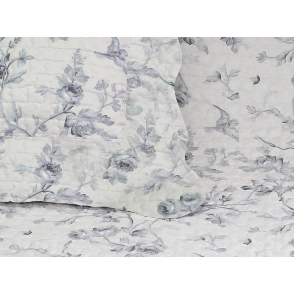 Soleil D'Ocre VALENCE Couvre-Lit Boutis Matelassé Avec 2 Taies - 240x220 Cm Multicolore