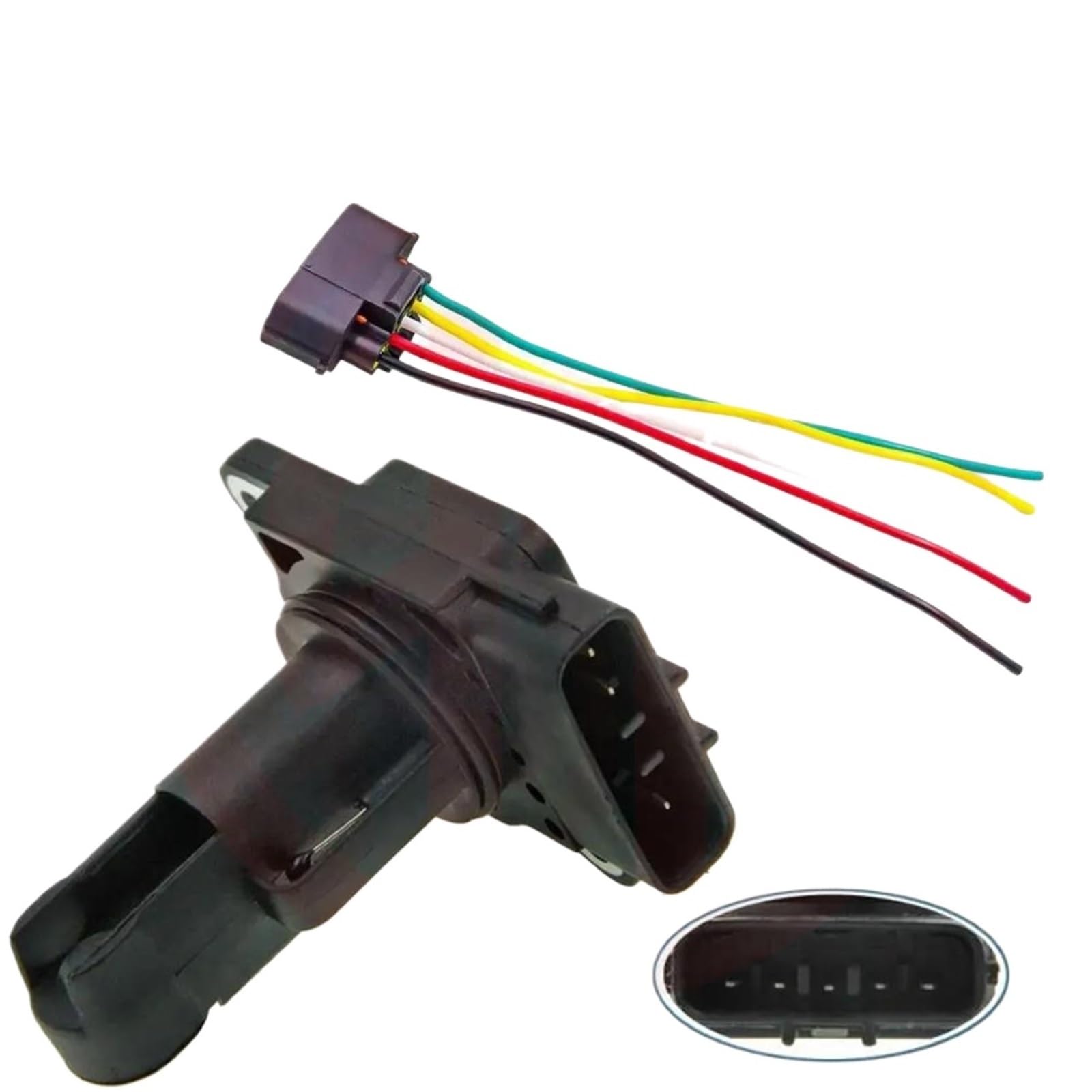 Capteur MAF Automobile Fil de capteur débit d'air massique MR547077, pour Mitsubishi L200 Pajero Shogun MK III IV 2.5 22204 – 22010 remplacement(With wire)