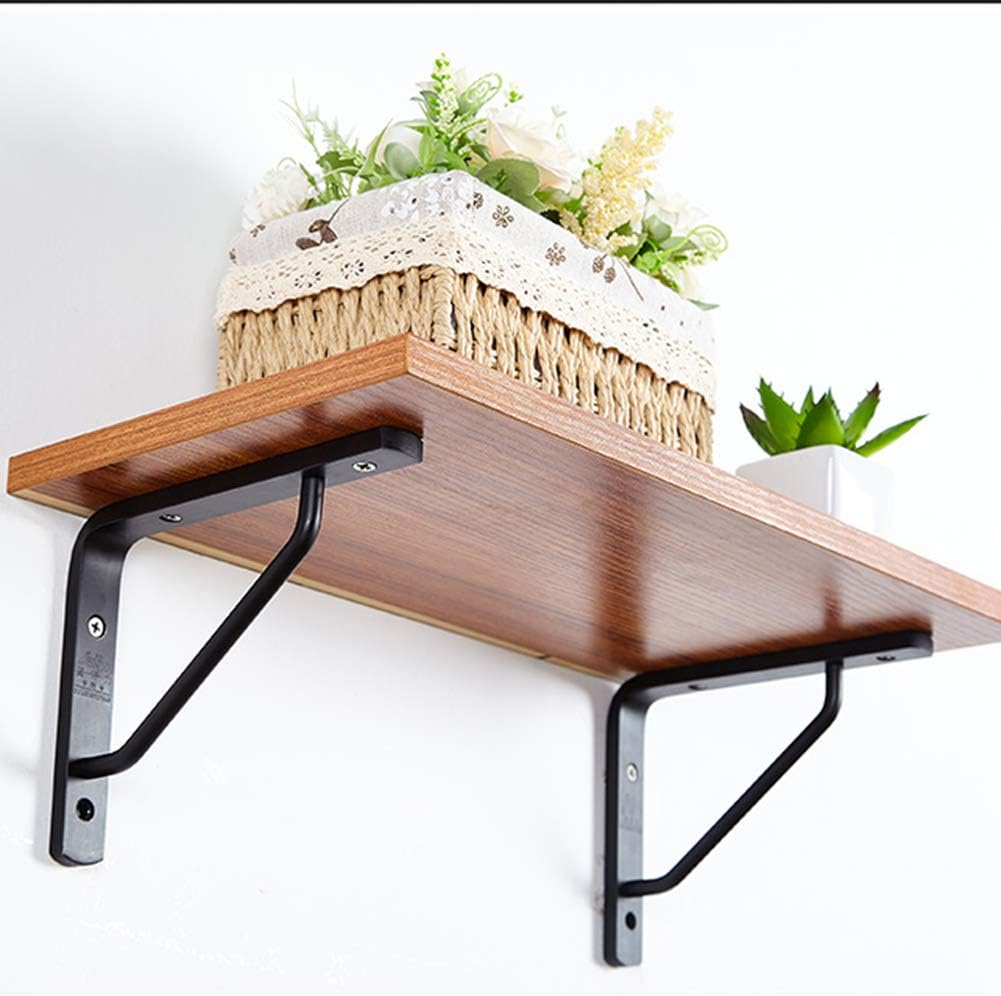 2csshelf Brackets, Heavy Duty Floating Shelve Triangle Shelf Brackets 90 Degree Shelf Supporter Right Angle Wall Mount Bracket. Black/White