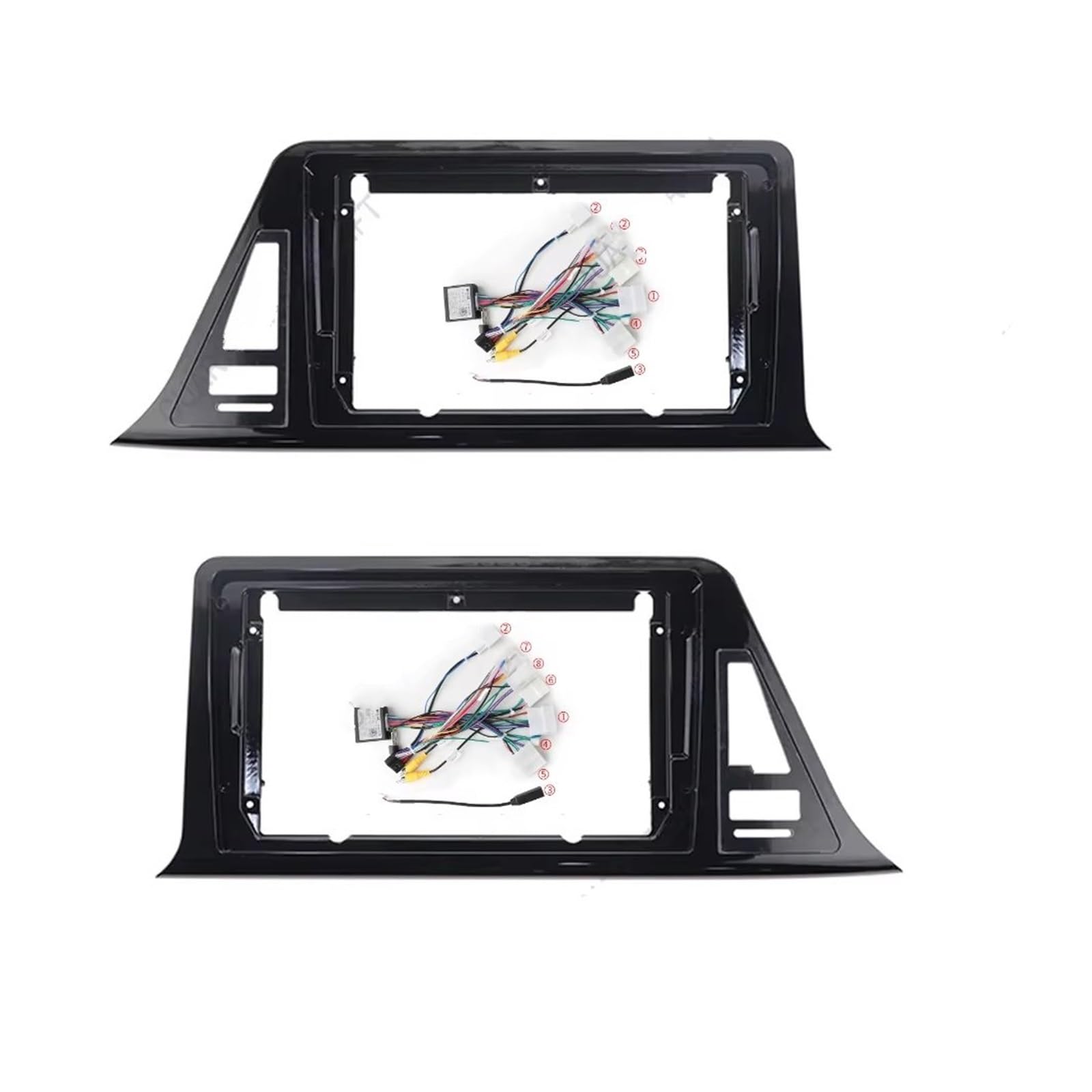 Façade Cadre Radio pour Toyota pour CHR pour C-HR 2016-2020 9 Pouces 15CM Autoradio Fascias GPS MP5 Lecteur Stéréo 2 Din Unité Principale Panneau Tableau Kit D'autoradio