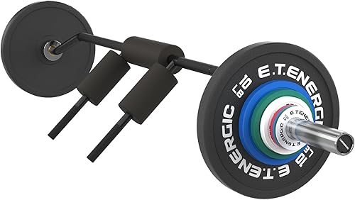E.T.ENERGIC Barra de sentadillas de seguridad de 7 pies con carga de 700 libras, barra olímpica de manga de 2 pulgadas con cómoda almohadilla para