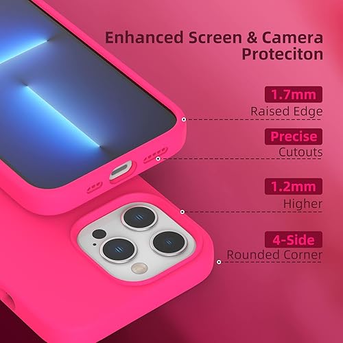 Miniatura 3 de K TOMOTO Funda compatible con iPhone 13 Pro Max para mujer, protección contra caídas antihuellas arañazos a prueba de golpes, funda de silicona