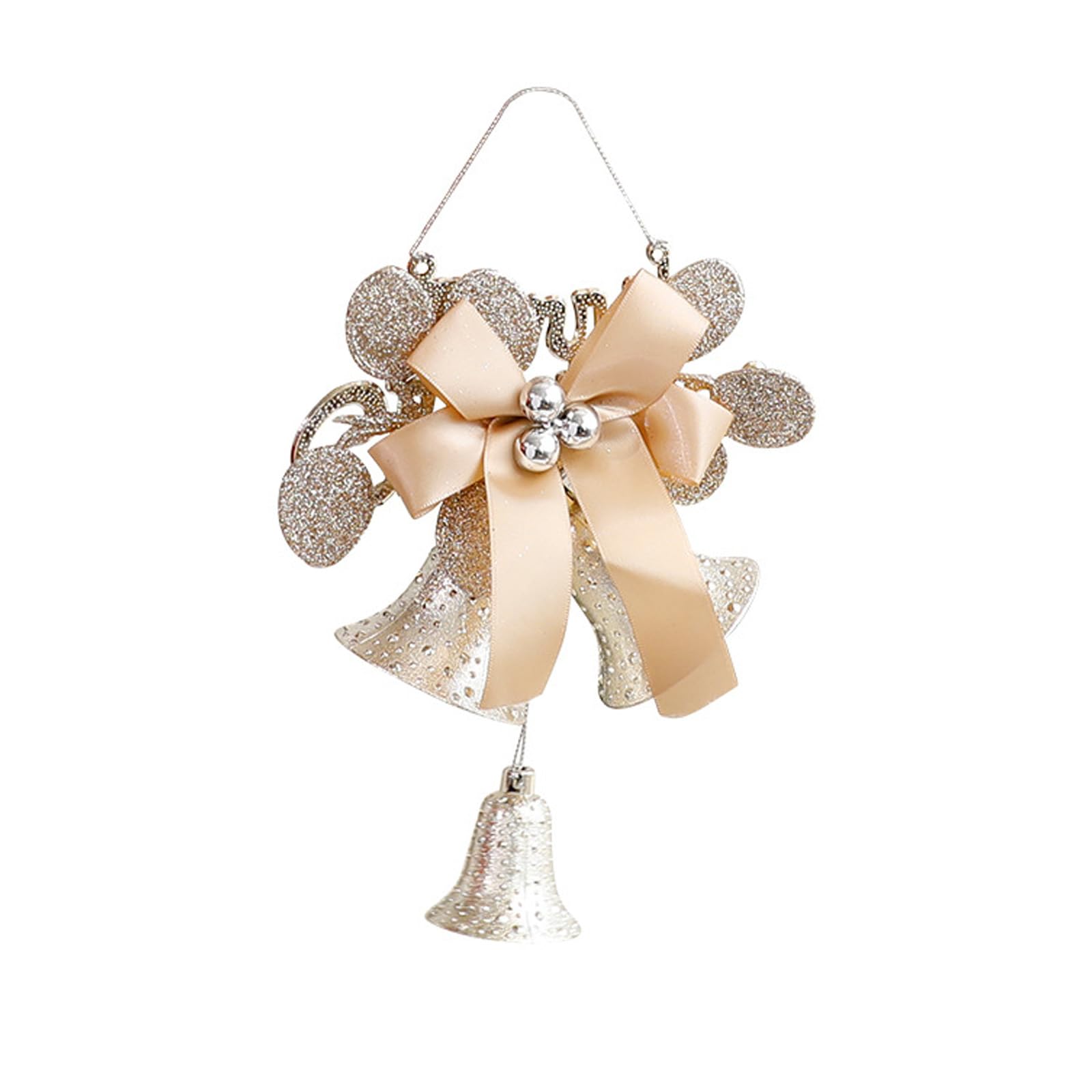 Customizable Christmas Wind Toll Garnishes PVC Door Hanging Decoration with Celebratory Sound for Festive Spirit Celebratory PVC Bells