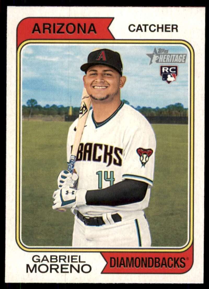 Topps2023 Topps Heritage #355 Gabriel Moreno RC Rookie Arizona Diamondbacks MLB Baseball Trading Card