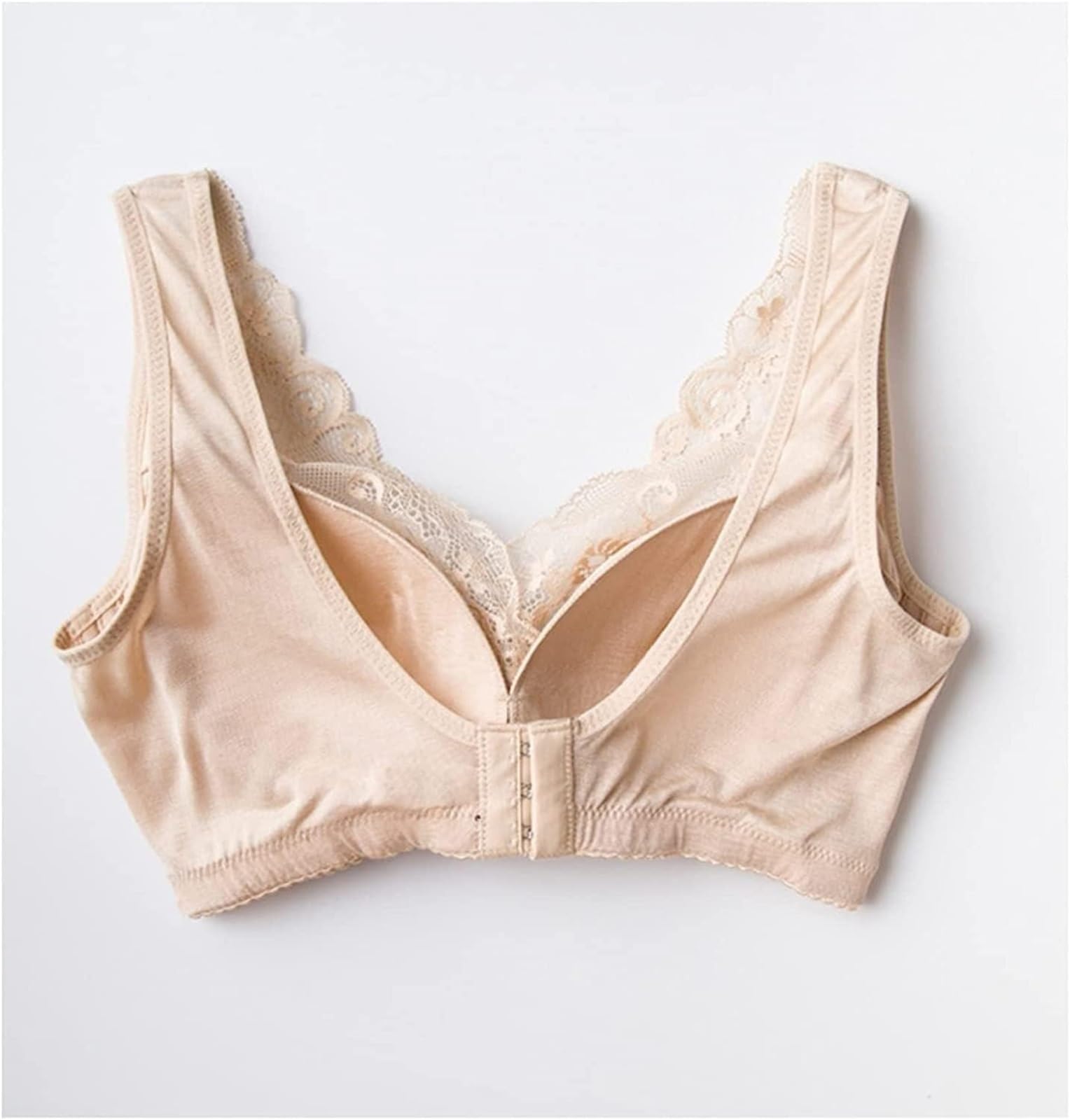 Sujetador Deportivo Mujer Sujetador Sin Aros For Mujer, Con Tirantes De Encaje, Suave, Transpirable, Cómodo Y Ajustable Sujetador Gimnasio(XL)