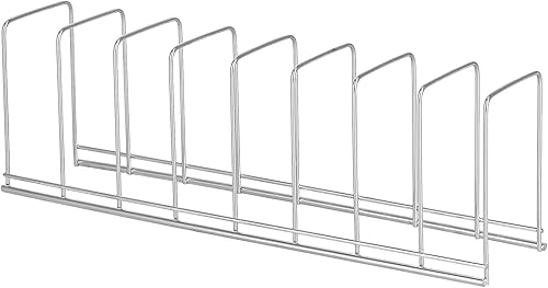 Organizador de tabla de cortar, organizador de cocina europeo para platos, tablas de cortar, bandejas para hornear, tapas, compartimentos de hierro,