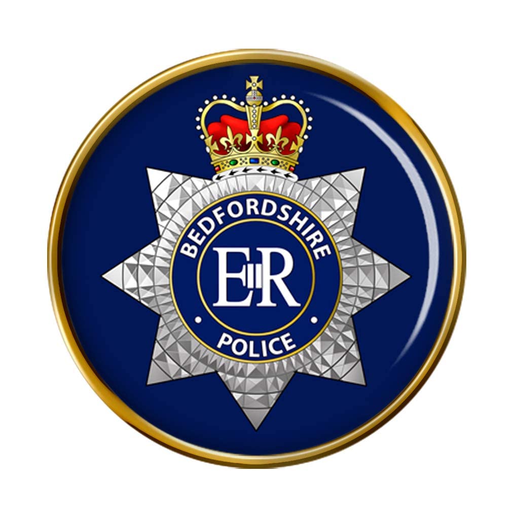 Giftshop Uk Men's Gold Bedfordshire Police Pin Badge