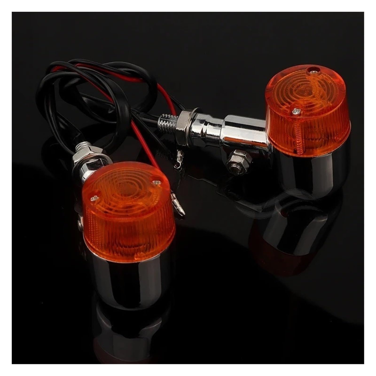 Luci Direzione Moto 1 Paio 12 V Universale Nero Chromer Indicatore Di Direzione Per Moto Fuoristrada Parti Luminoso Lampeggiatore Luci Segnali