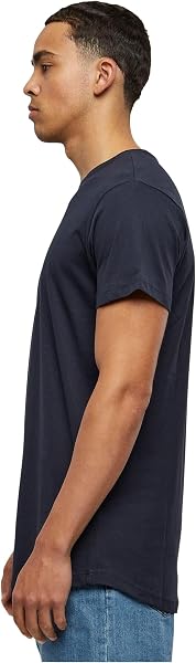 Urban Classics Shaped Long Tee Uomo T-Shirt Bianco Regular - 4