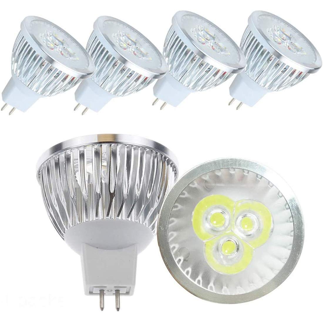 ALIDE Lampadine LED MR16 GU5.3 5W (Equivalenti 20-35W Alogene) Luce Diurna 6000K Bianco Freddo - Confezione Da 6, Per Interni/Esterni, Non Dimmerabili