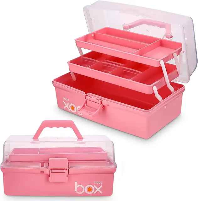 Boîte de rangement multifonctionnelle à 3 couches - Idéale pour la couture et l'artisanat