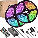 LED Lights for Bedroom,UMICKOO Flexible Strip Light SMD 5050 RGB 300 LEDs with Remote Controll,...