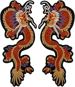 Dragon Brodé Iron-On Patch Embroidery Applique Par 1 Pc - France - Foto 10