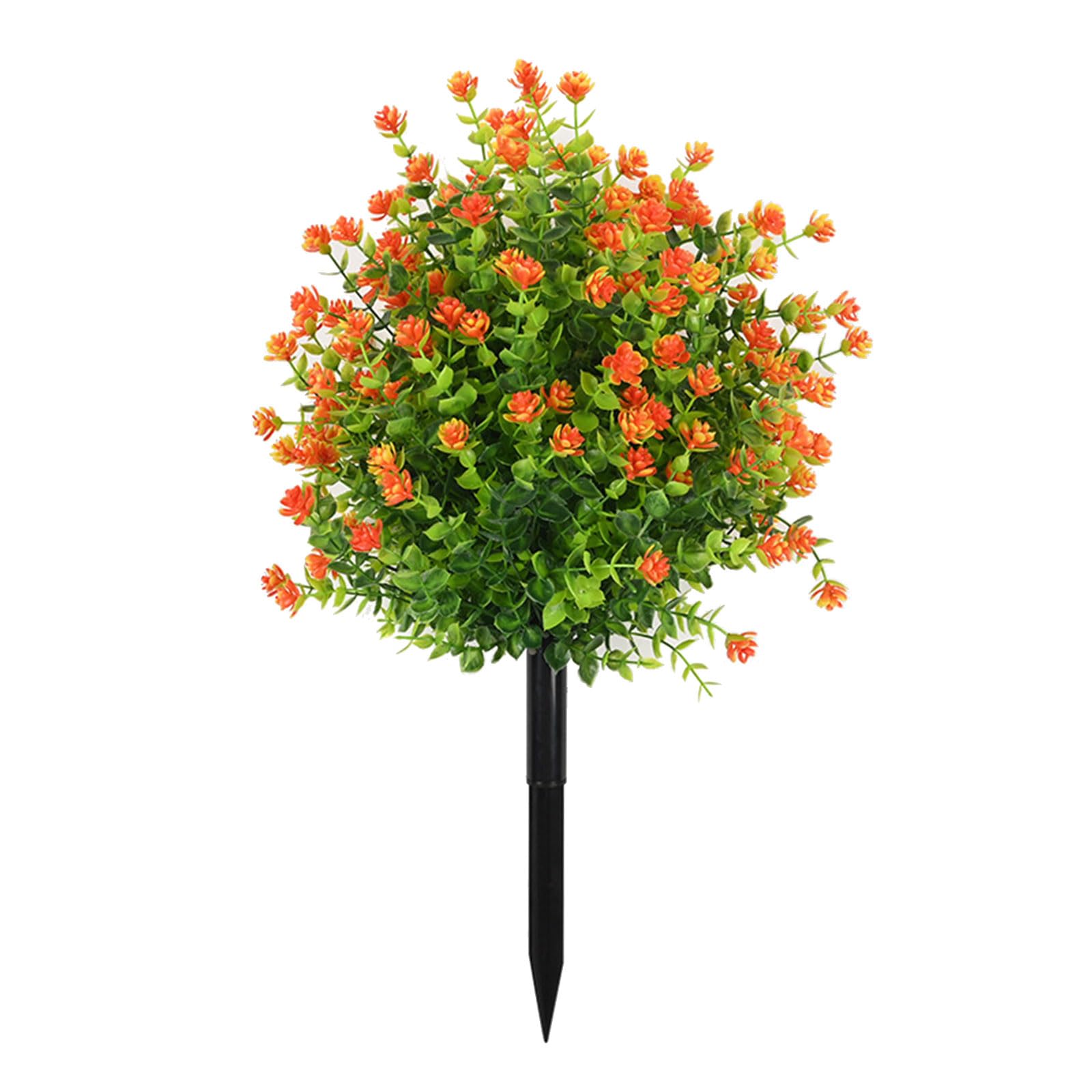 MIDOKSTUA Realistic Artificial Ground Flower Stake for Outdoor Garden Wedding Decoration Artificial Ground Flower Outdoor Garden Decoration Realistic Floral Stake