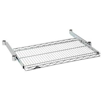 Doshisha SR7645-S Luminous Rack, Steel Rack Parts, Sliding Shelf, Width 30.9 x Depth 18.1 inches 76 x 46 cm, No Sleeve, Load Capacity 33.1 lbs 15 kg, Sturdy, 9.1 inches 23 cm Pull-out, Extra