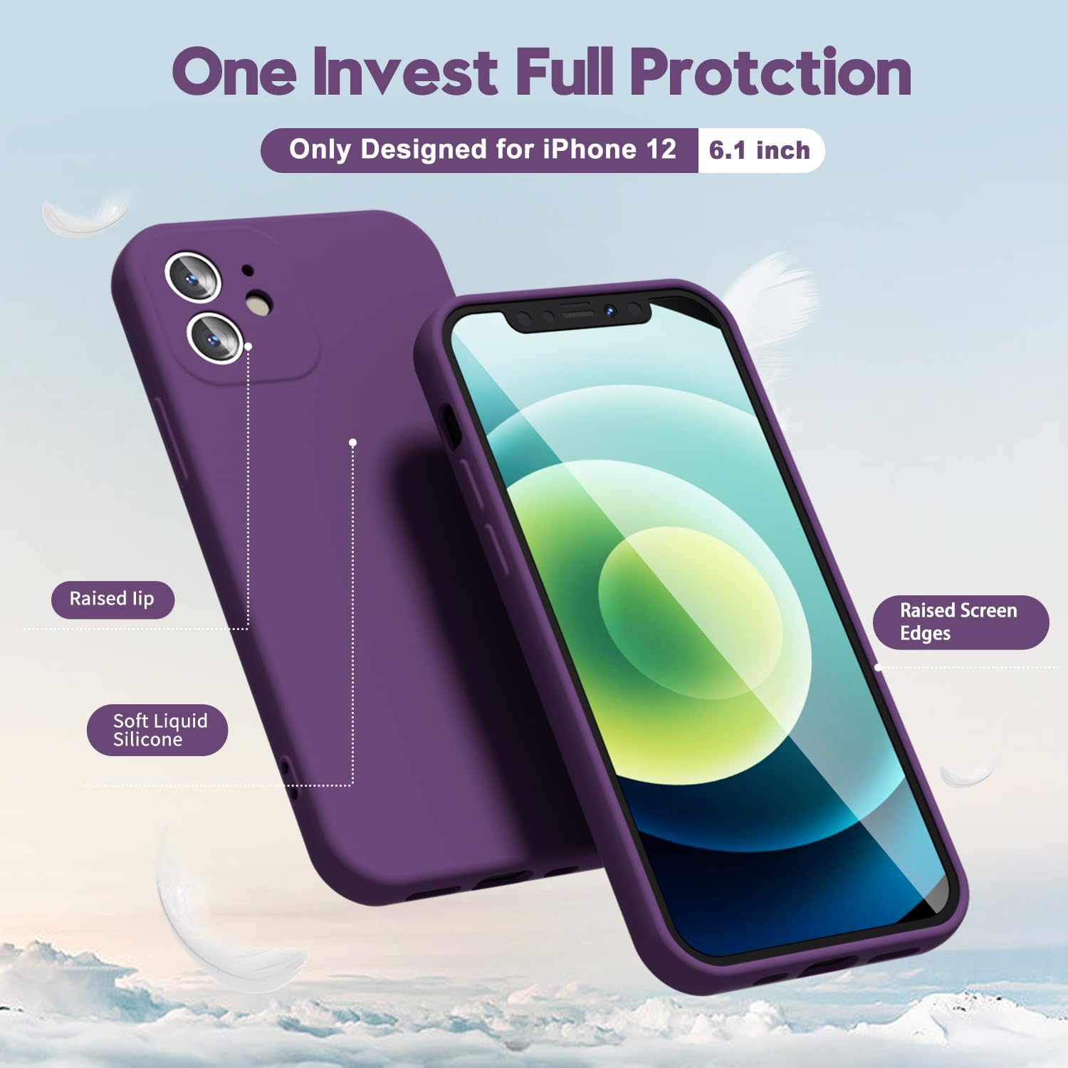 oakxco for iPhone 16 Pro Max Case Liquid Silicone, Soft Rubber Gel Elegant Aesthetic Basic Simple Cover, Cute Thin Slim TPU Matte Solid Color Plain Smooth Case for Women Girl, Light Pink — view 1763