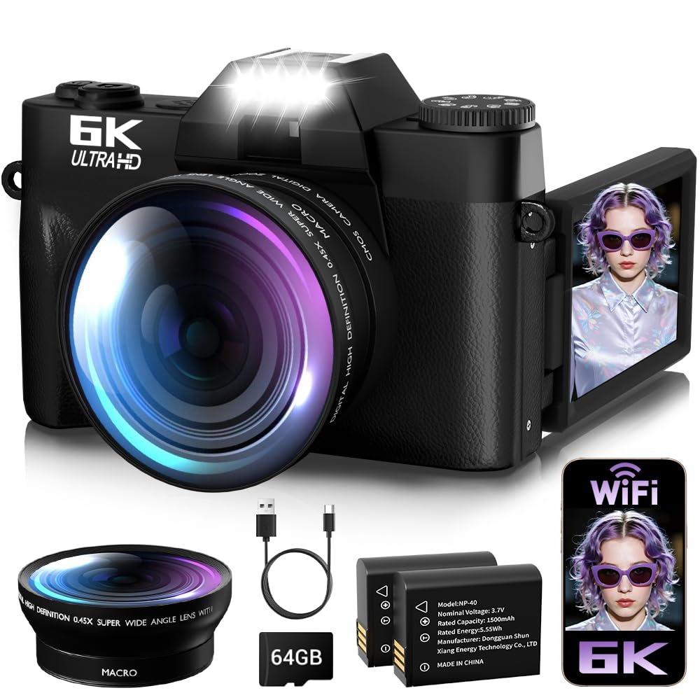 Amazon.com : 6K Digital Camera for Photography Autofocus, 2026