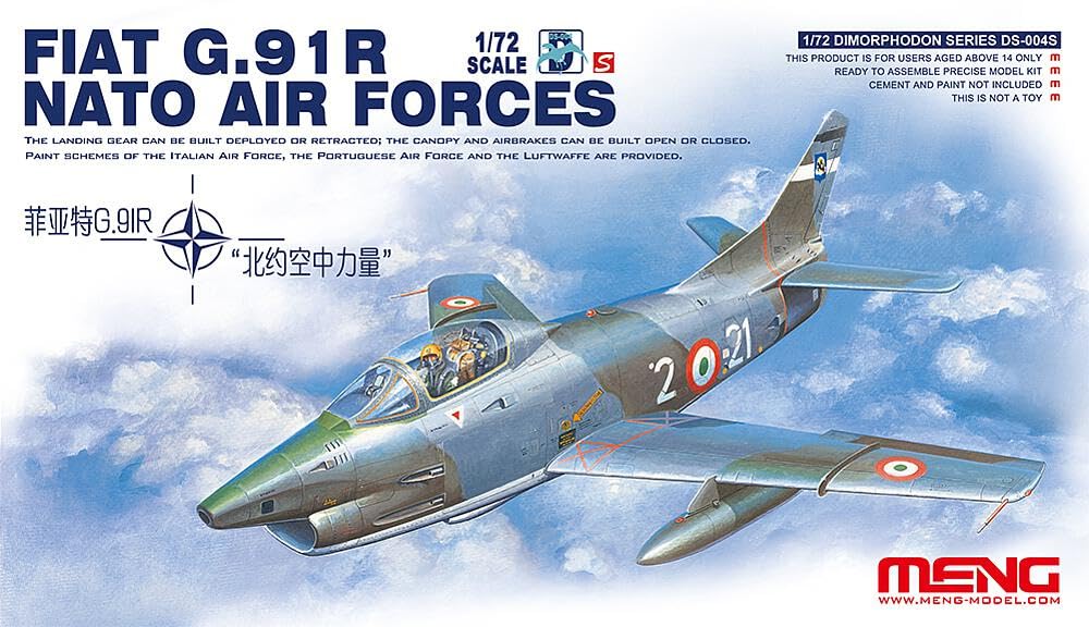 MENG DS-004S Fiat G.91R Nato Air Forces - Kit modellino in plastica