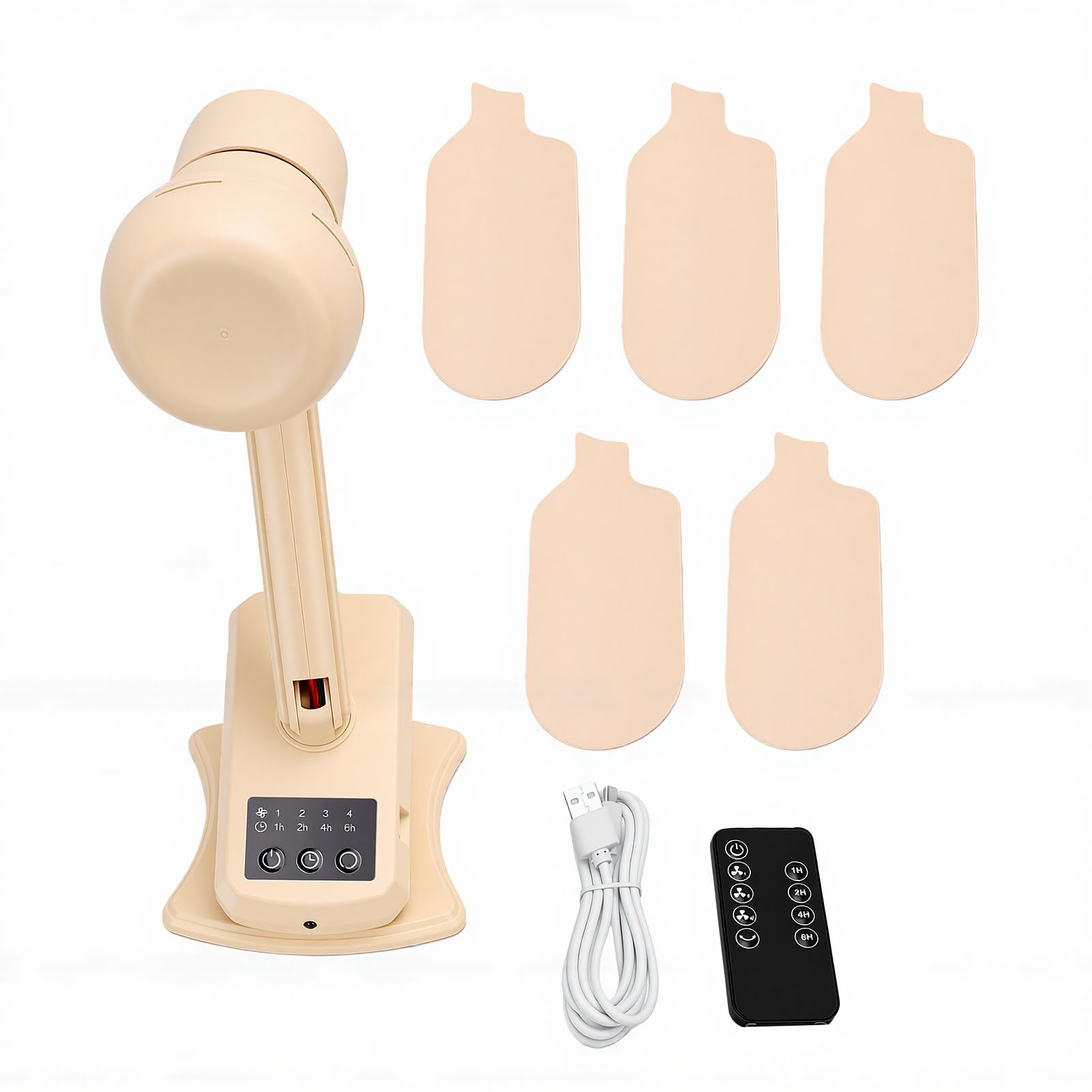 Ventilatore a Clip, Ventilatore da Scrivania Silenzioso Ricaricabile tramite USB con Telecomando e Timer, Oscillazione Automatica a 90°, per Uffici, Camere da Letto