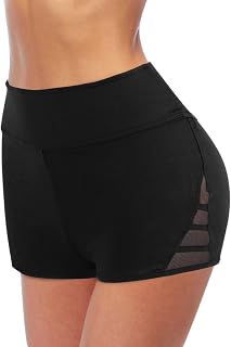 LindoMaker Womens Yoga Shorts Scrunch Butt Workout Quick Dry Biker Shorts Sexy Lightweight Soft Running Shorts with Pockets