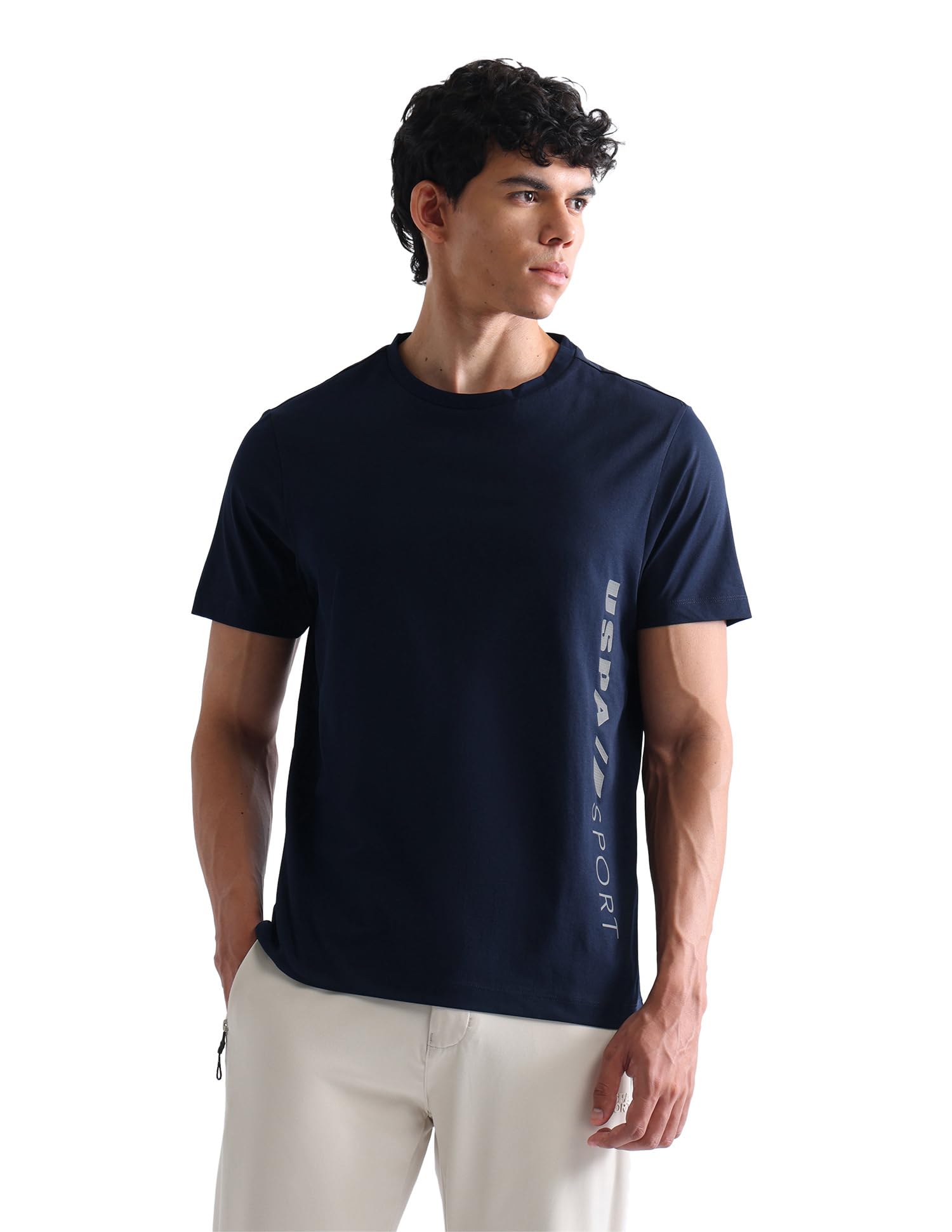 u.s. polo assn. U.S.POLO ASSN. USPA Active Sports Men's Brand Printed Regular Fit T- Shirt-picture-29